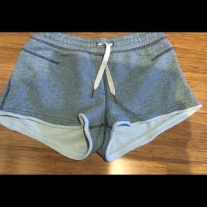 Lululemon sweatshirt material shorts.